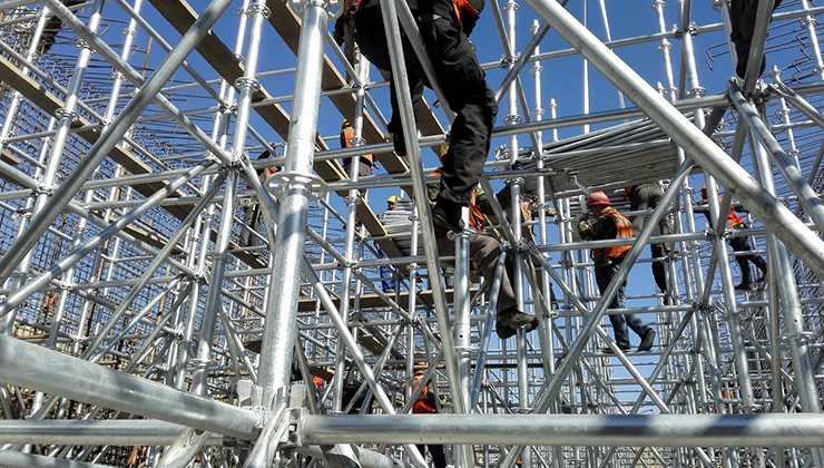 Hướng dẫn lắp dựng giàn giáo nêm đúng cách